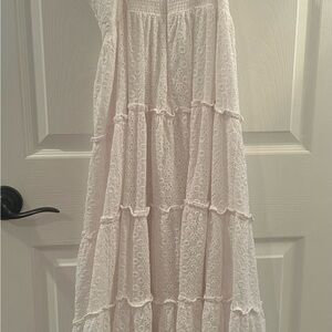 1. State White Eyelet Midi Dress